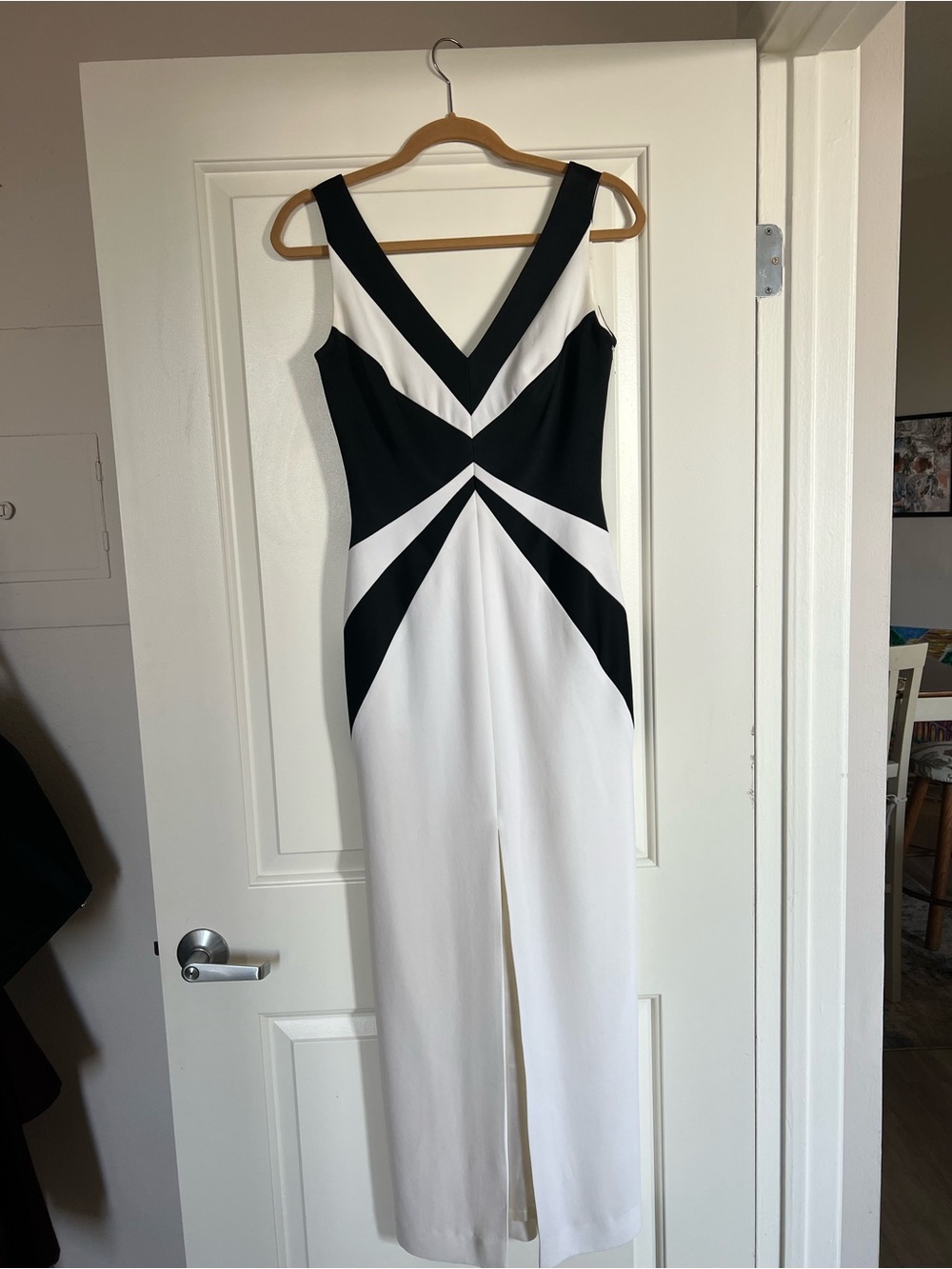 VINTAGE Andrea Polizzi for Rex Lester black and white dress